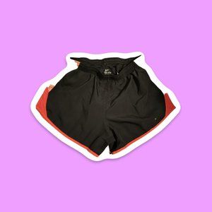 Nike Dri-Fit Orange + Black Running Shorts - Women S